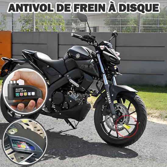 MotoDisk™ Antivol Moto avec alarme - Motardise