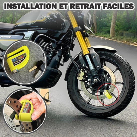 MotoDisk™ Antivol Moto avec alarme - Motardise